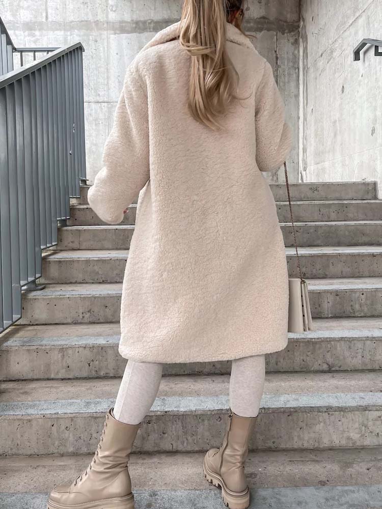 Gwendolen - Women's Pockets Teddy Coat