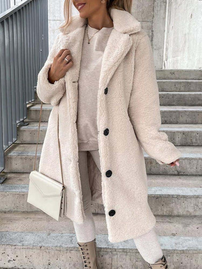 Gwendolen - Women's Pockets Teddy Coat