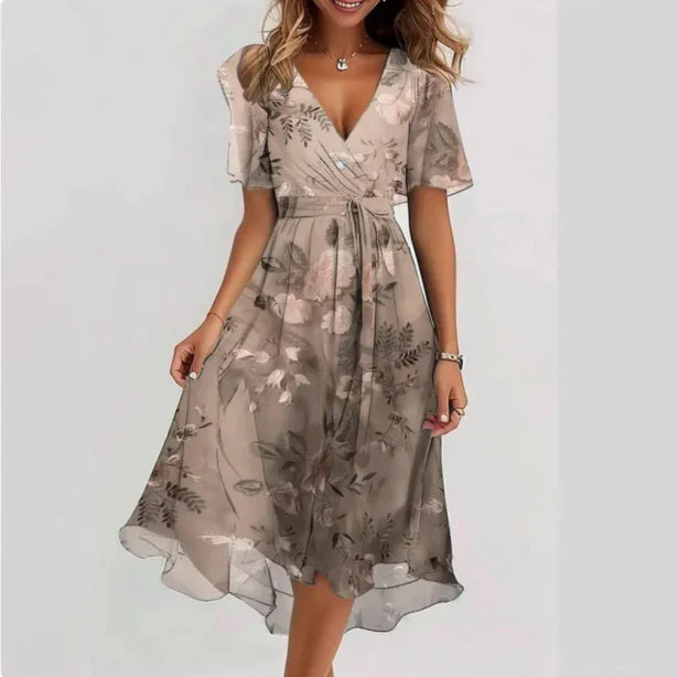 Marguerite - Women's Midi Floral Dress - photo 7