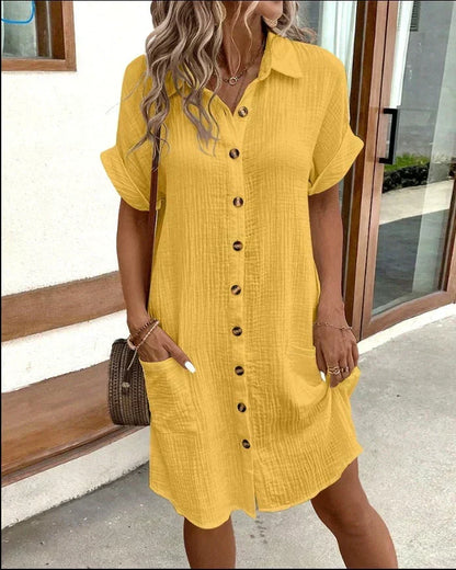 Amberly - Women's Shirt Button-Up Dress - photo 2