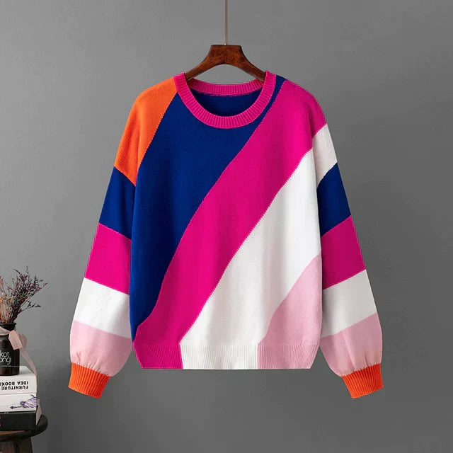 Nadine - Women's Medium Striped Sweater - photo 1