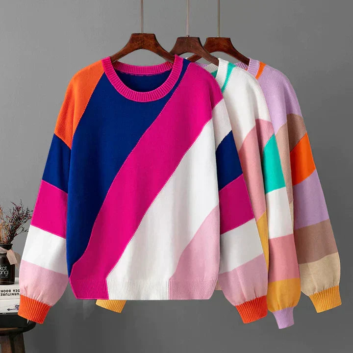 Nadine - Women's Medium Striped Sweater - photo 2