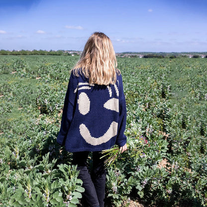 Serena - Women's Long Smiley Sweater - photo 2