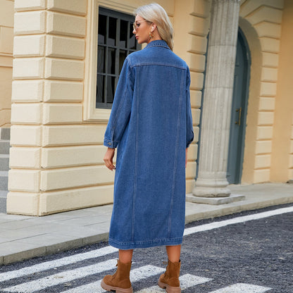 Estelle - Women's Denim Pockets Jacket