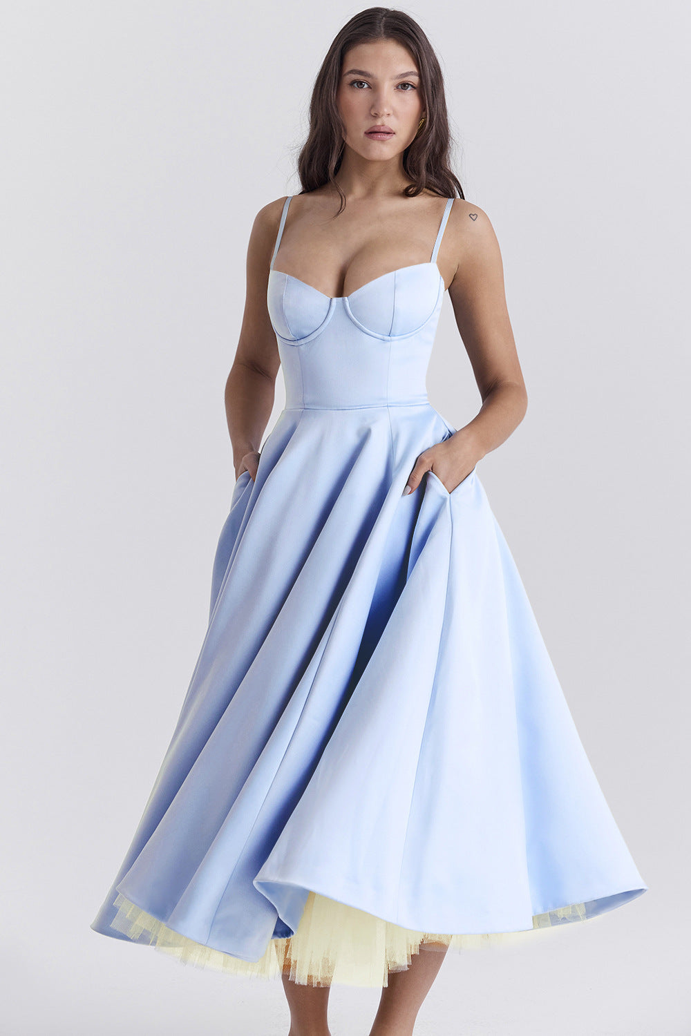 Estelle - Women's Flared Midi Dress - photo 2