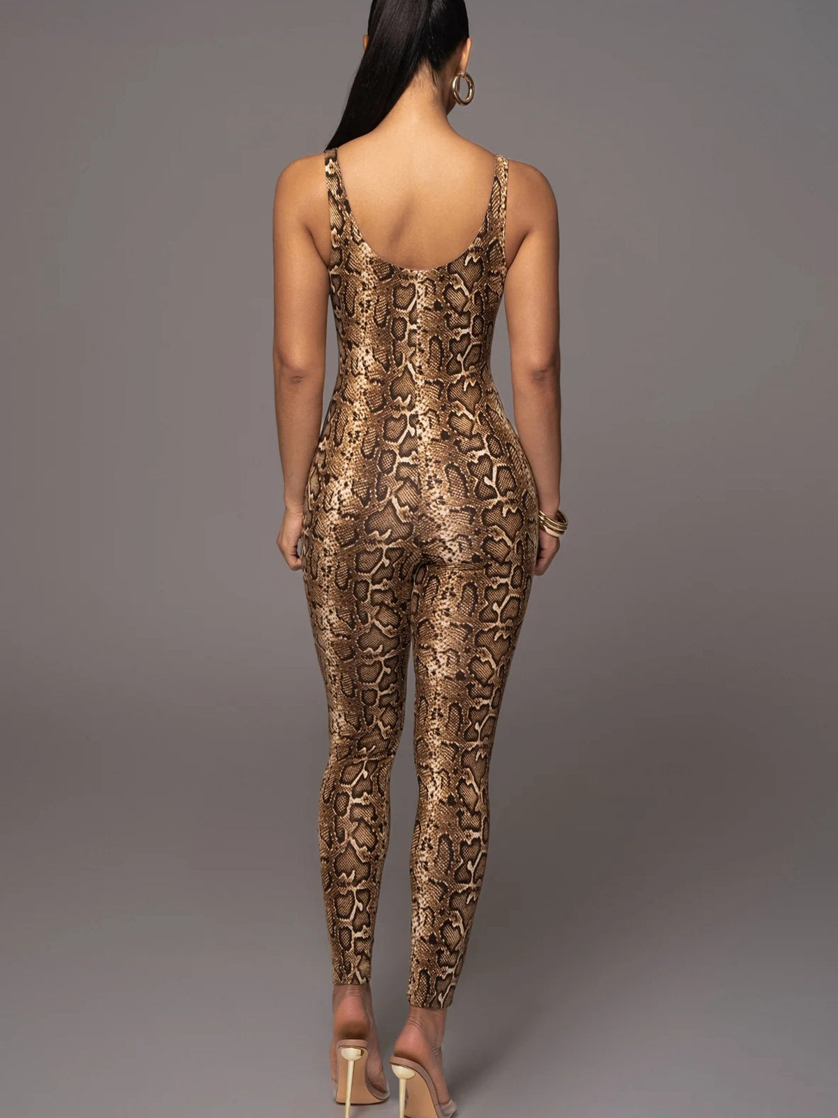 Solene - Women's Leopard Jumpsuit - photo 7