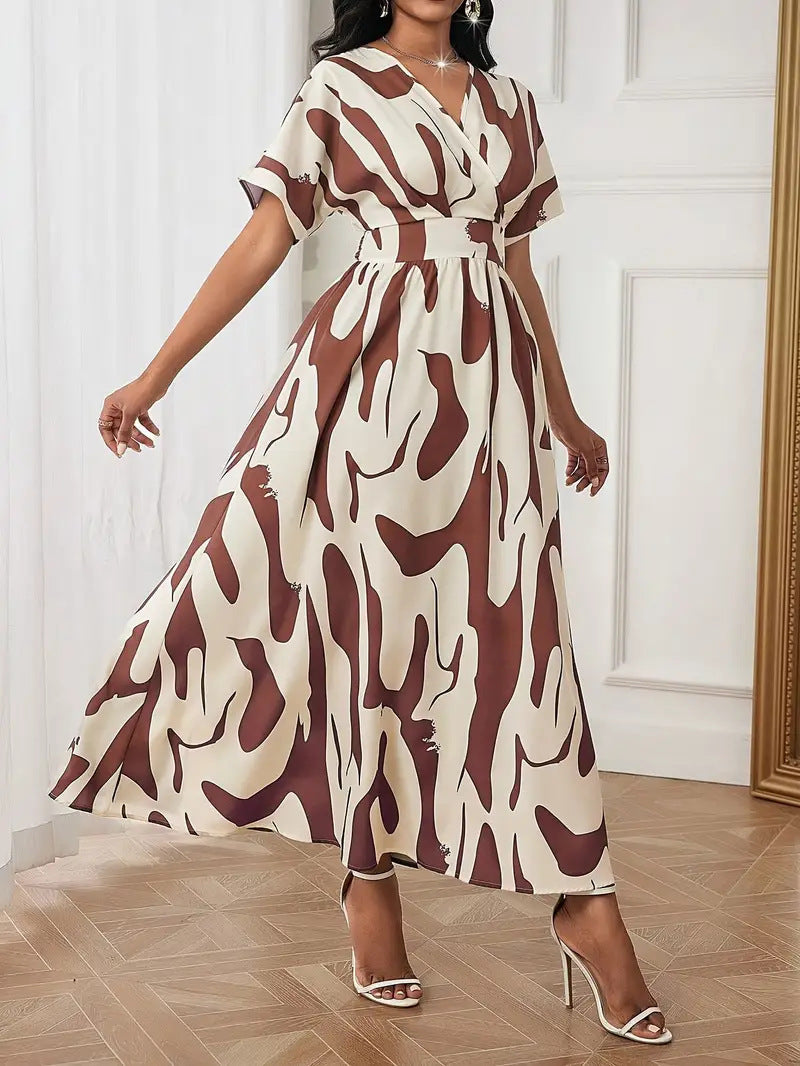 Saskia - Women's Wrap Maxi Dress - photo 1