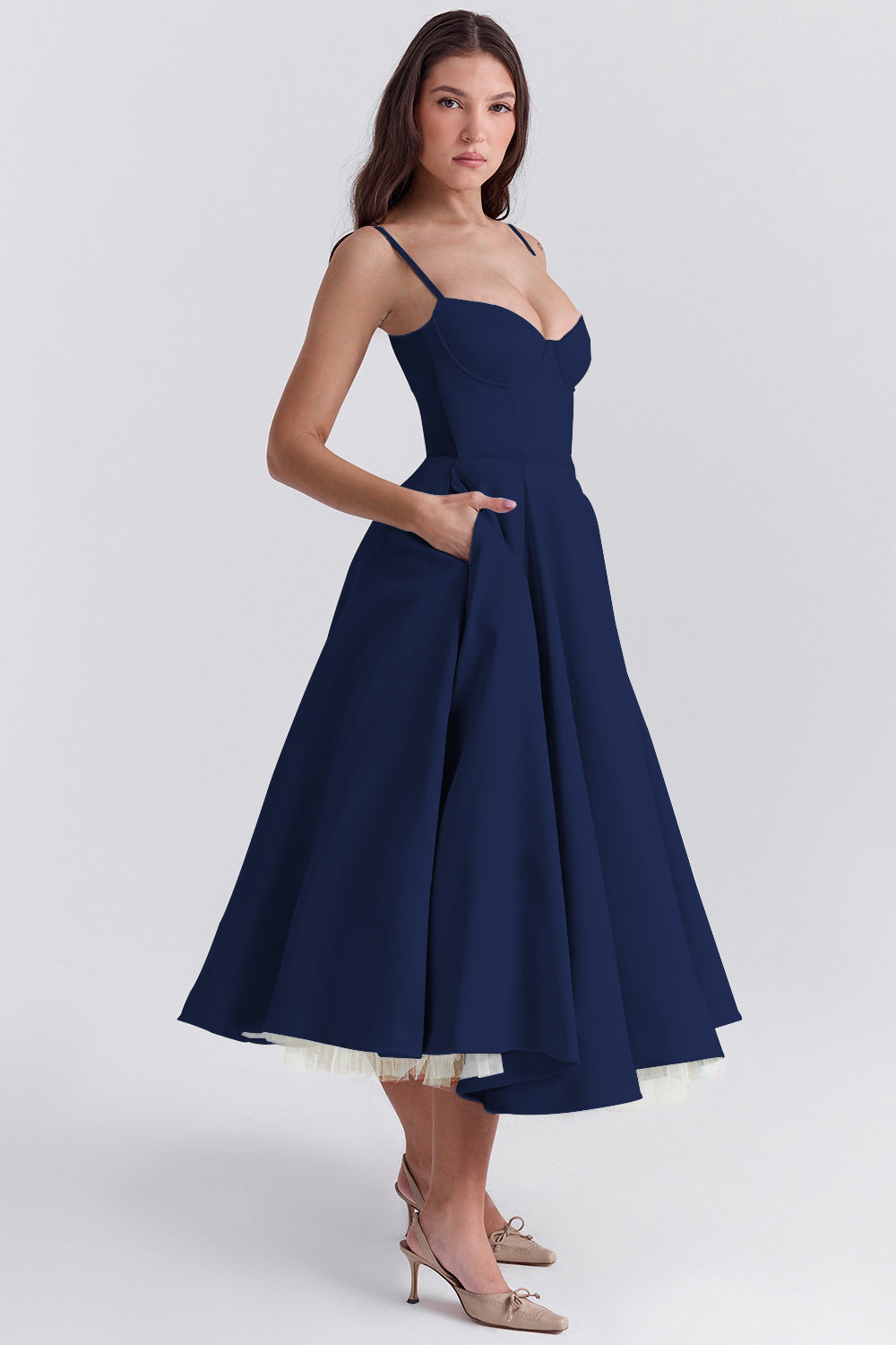 Estelle - Women's Flared Midi Dress - photo 12
