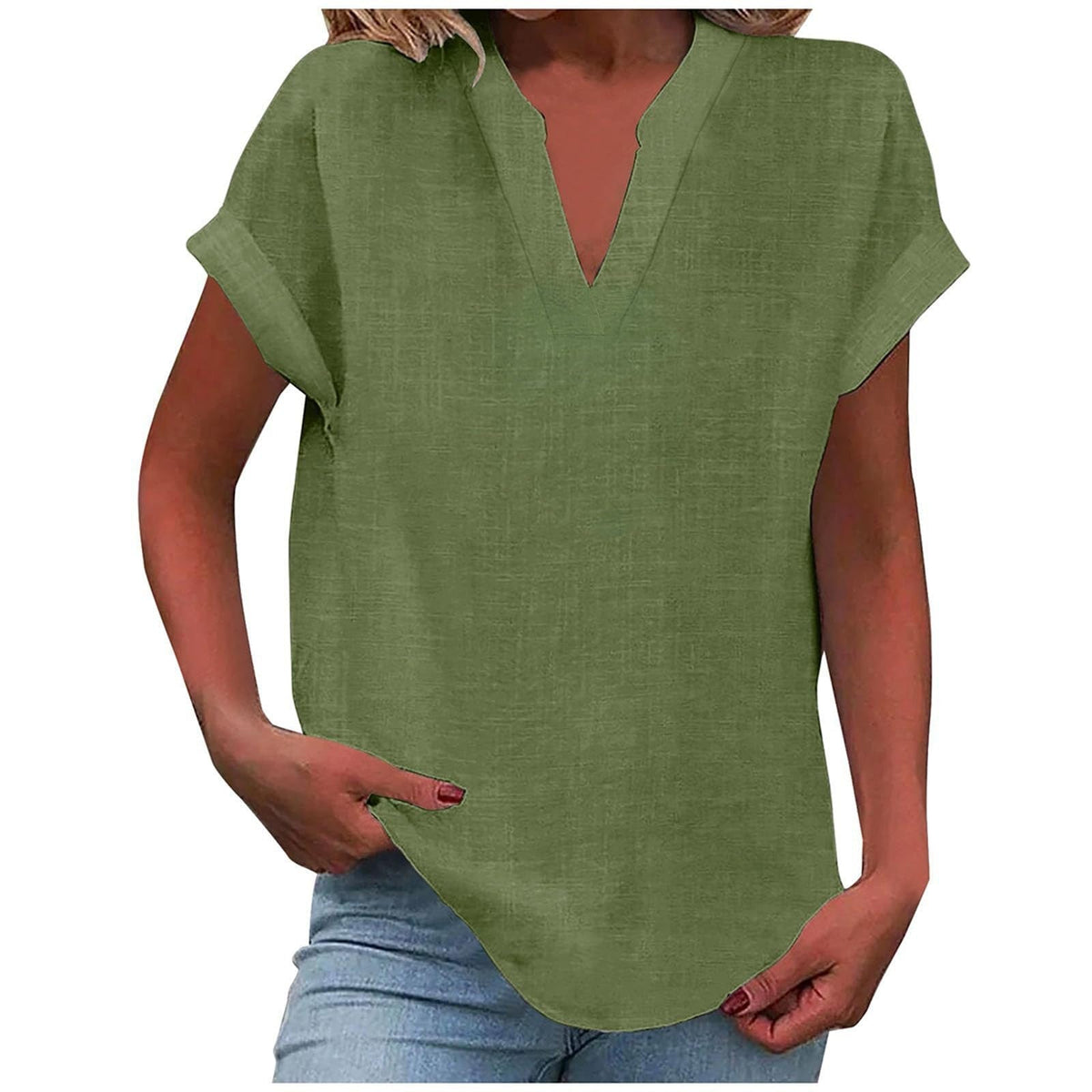 Bronte - Women's Linen Short Top - photo 14