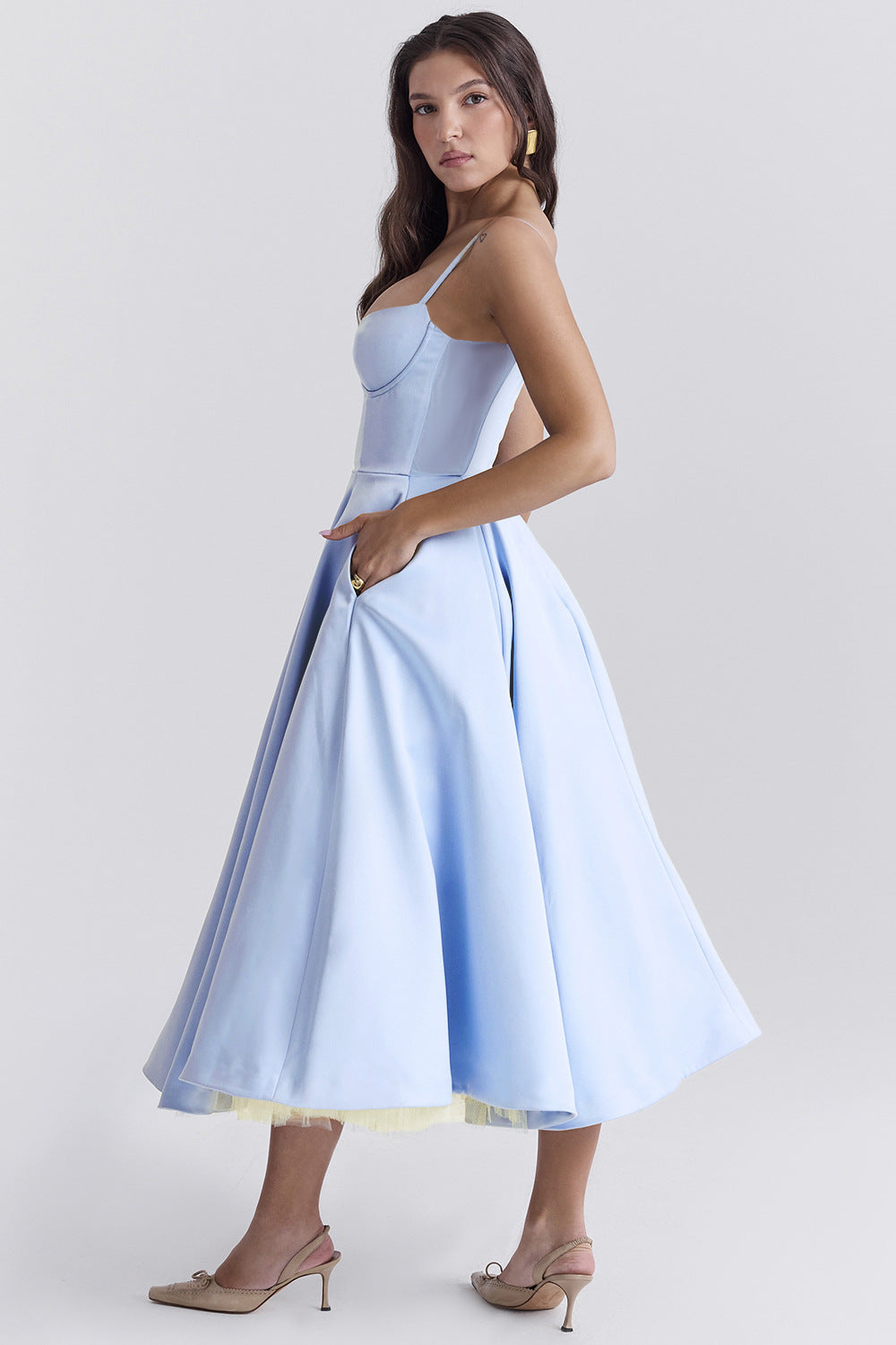 Estelle - Women's Flared Midi Dress - photo 3