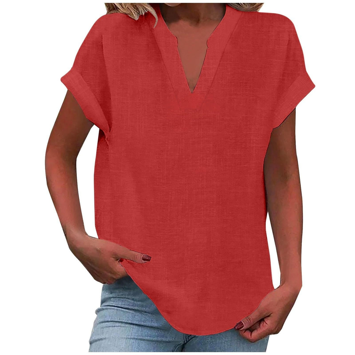 Bronte - Women's Linen Short Top - photo 4