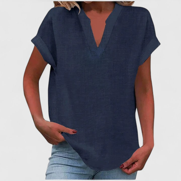 Quinn - Women's Linen Short Top - photo 11