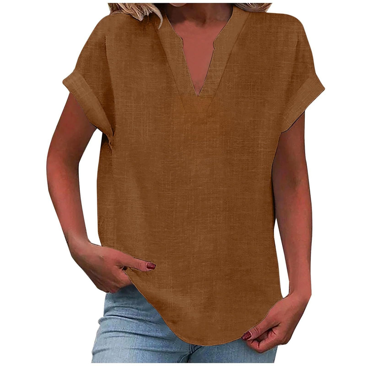 Bronte - Women's Linen Short Top - photo 13