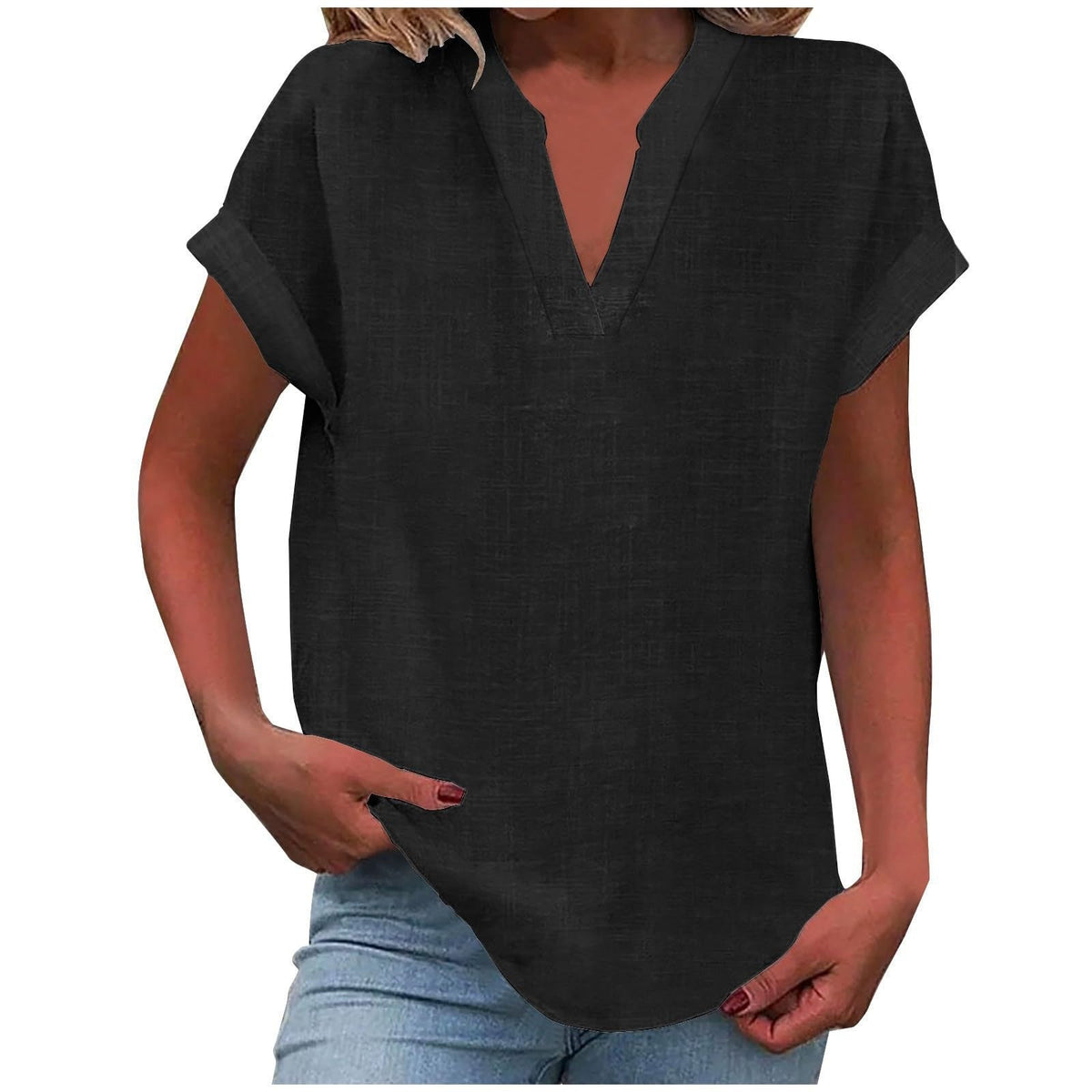 Bronte - Women's Linen Short Top - photo 11