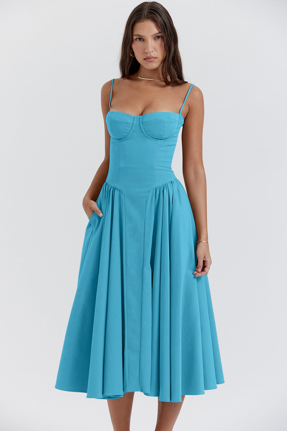 Veerle - Women's Flared Midi Dress - photo 6