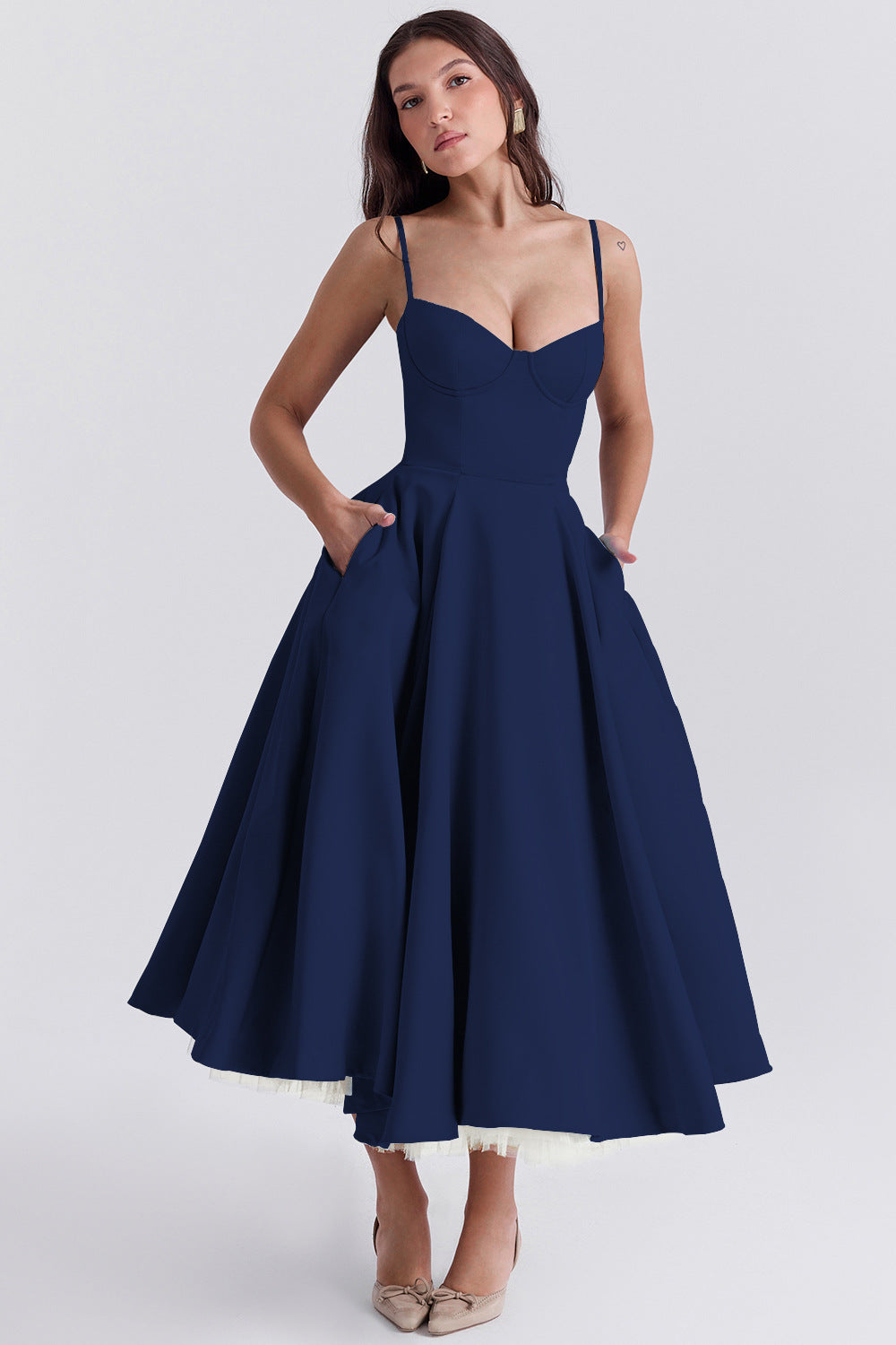 Estelle - Women's Flared Midi Dress - photo 10