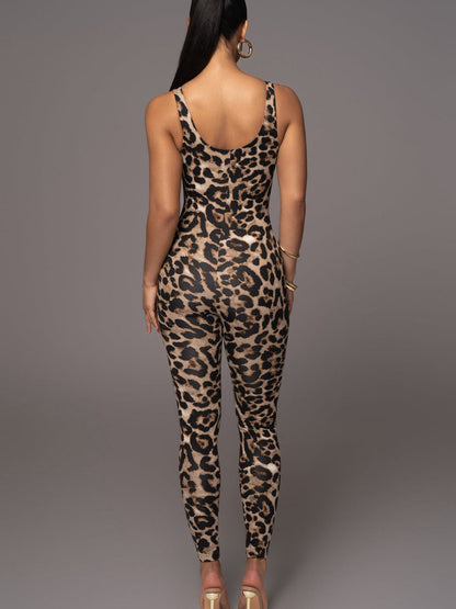 Solene - Women's Leopard Jumpsuit - photo 4