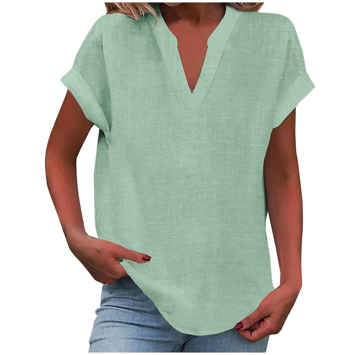 Bronte - Women's Linen Short Top - photo 6