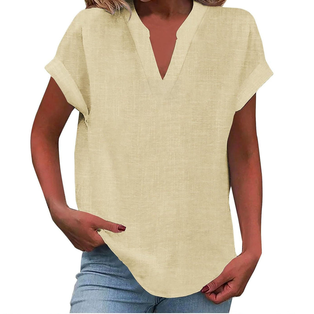 Bronte - Women's Linen Short Top - photo 7
