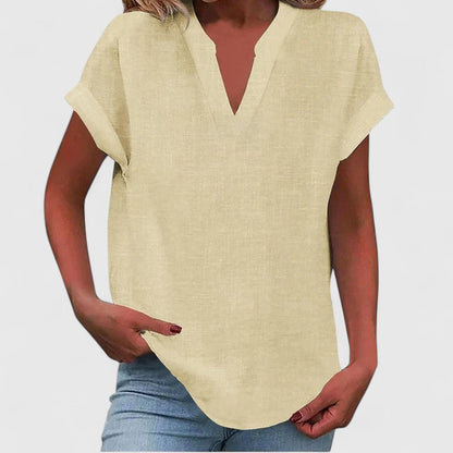Quinn - Women's Linen Short Top - photo 12