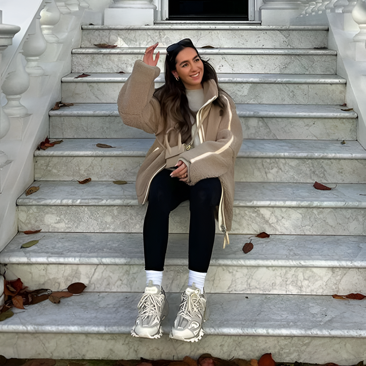 Serena - Giacca teddy con tasche da donna