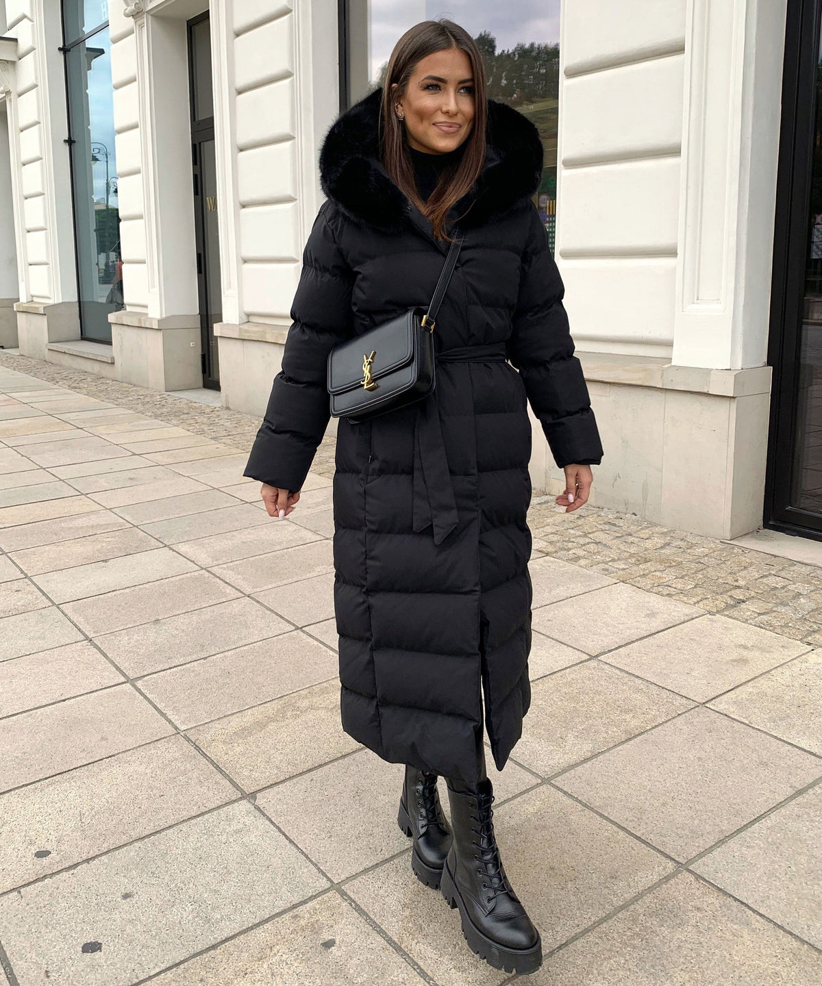 Zelda - Women's Fur Hooded Coat - photo 13