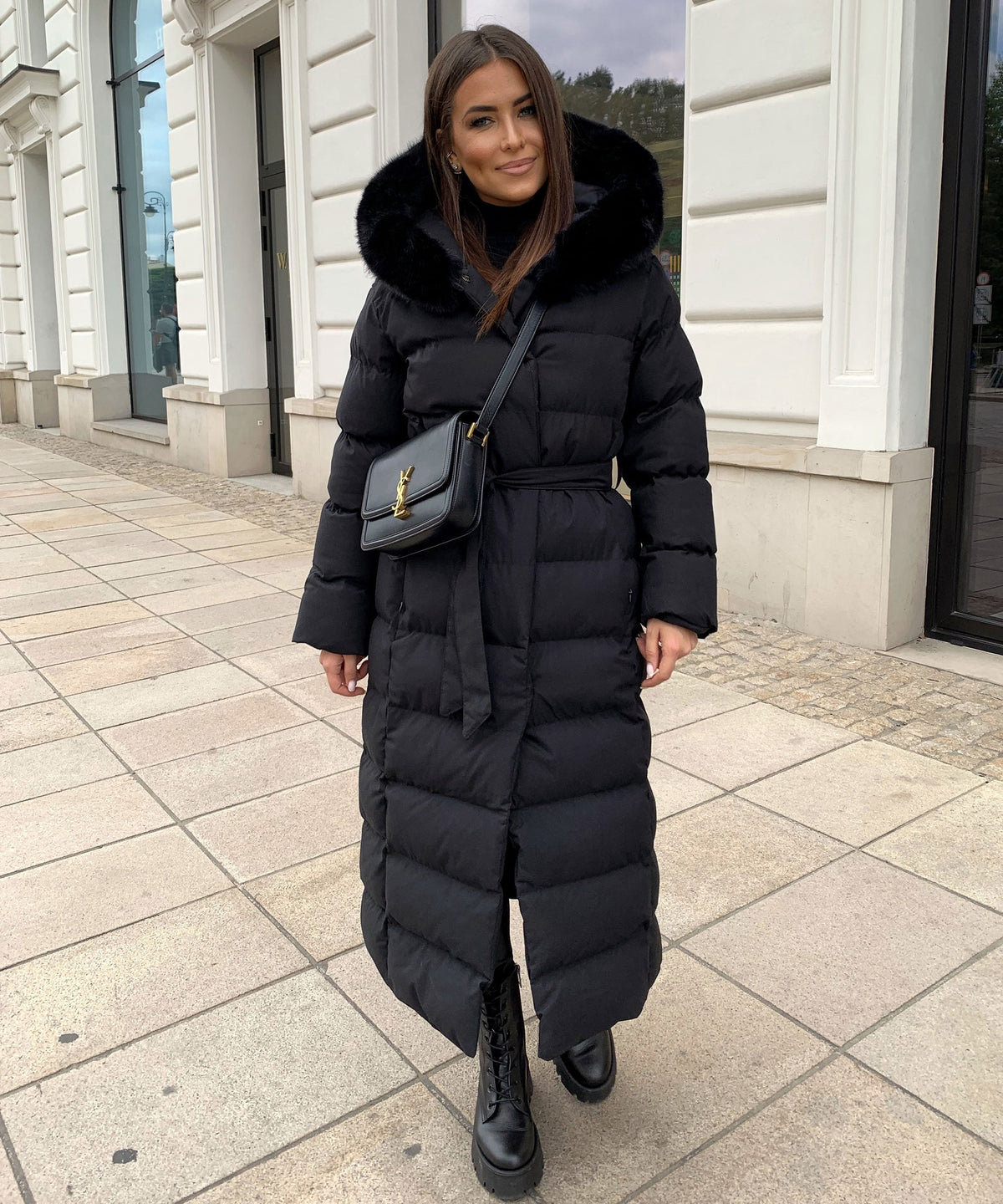 Zelda - Women's Fur Hooded Coat - photo 7