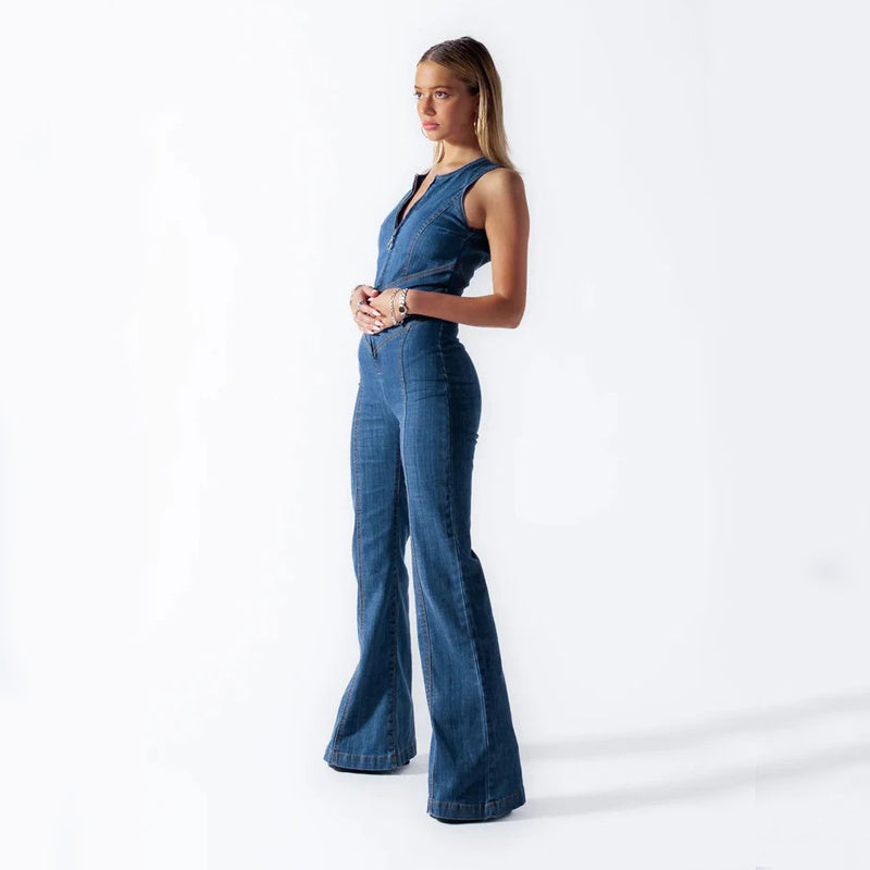 Sabine - Women's Heart Cutout Jumpsuit