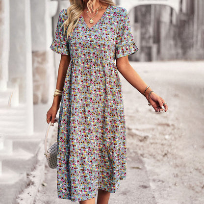 Veerle - Abito midi svasato da donna