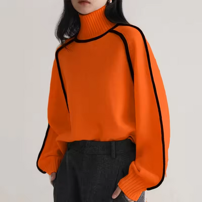 Marit - Women's Turtleneck Medium Sweater