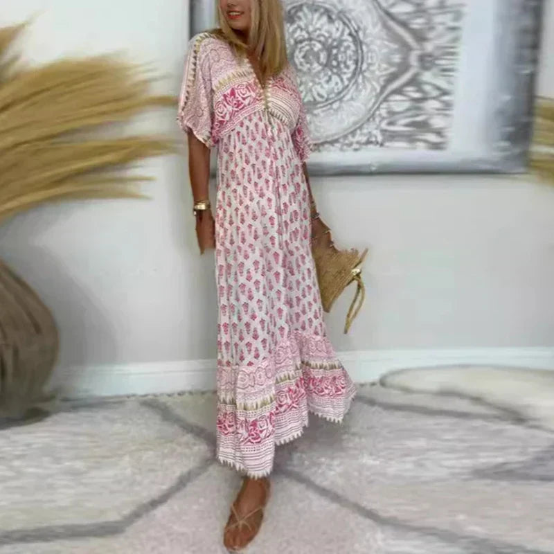 Helene - Women's Maxi Boho Dress - photo 2