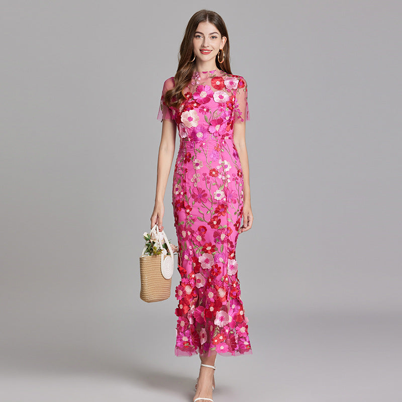 Saskia - Women's Sheath Maxi Sheer Dress - photo 19