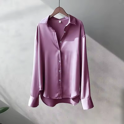 Romy - Women's Silk Long Top