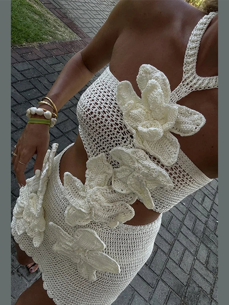 Alina - Women's Rose Detail Mini Dress - photo 3