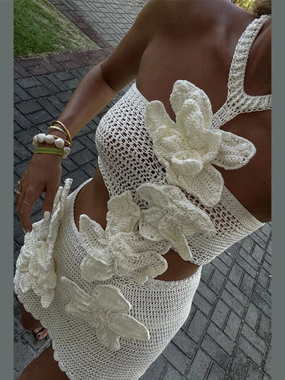 Alina - Women's Rose Detail Mini Dress - photo 3