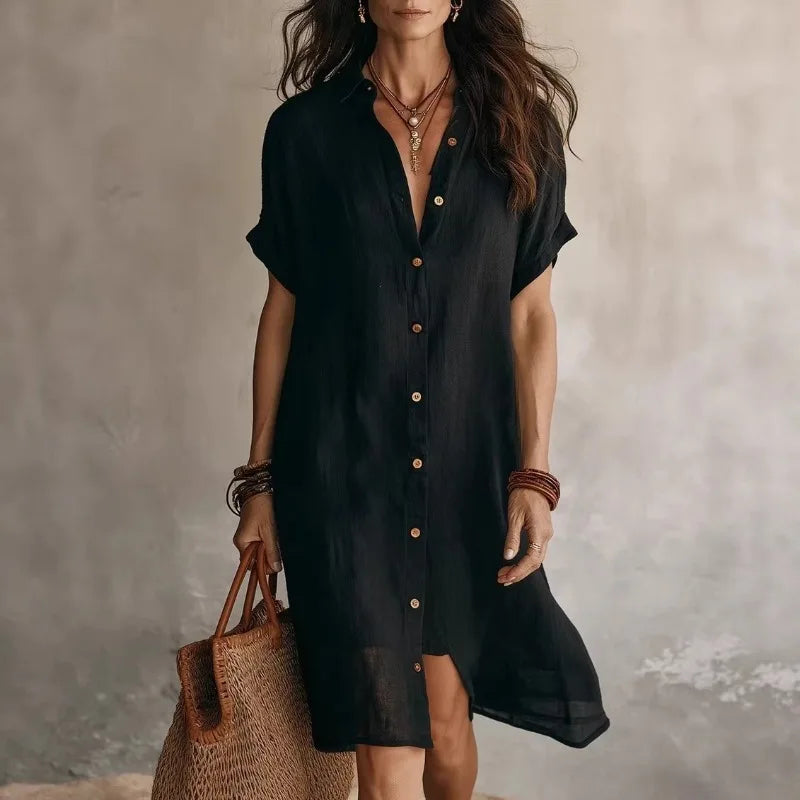 Berenice - Women's Shirt Midi Dress - photo 1