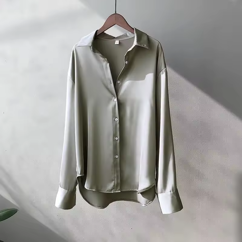 Romy - Women's Silk Long Top