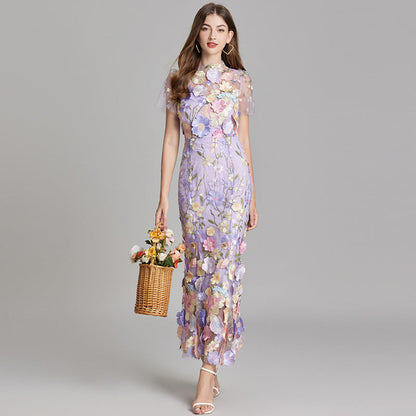 Saskia - Women's Sheath Maxi Sheer Dress - photo 11