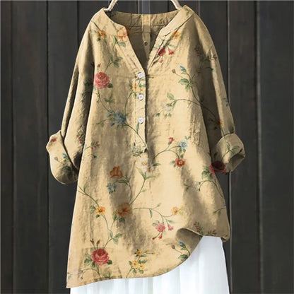 Women's Poppy – Chic Blouse with Floral Accents - photo 4