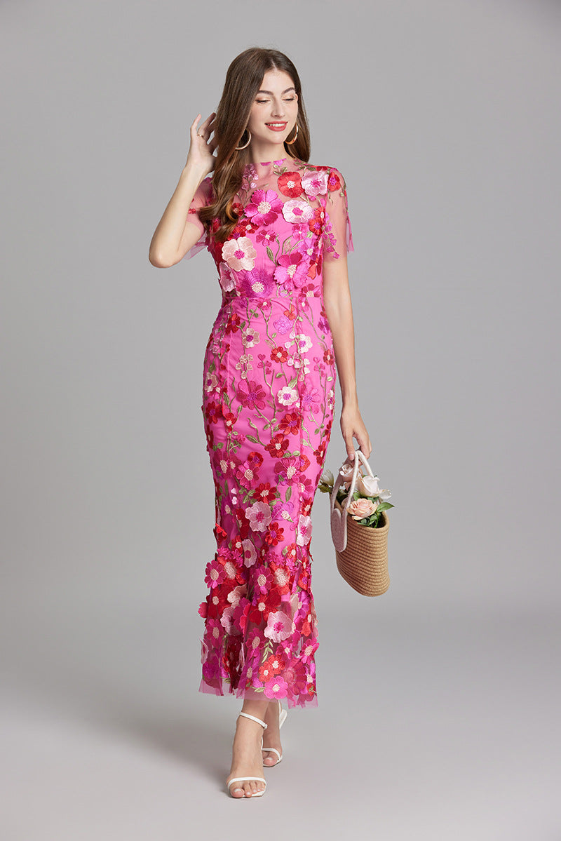 Saskia - Women's Sheath Maxi Sheer Dress - photo 22