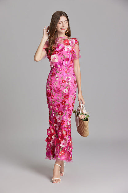 Saskia - Women's Sheath Maxi Sheer Dress - photo 22