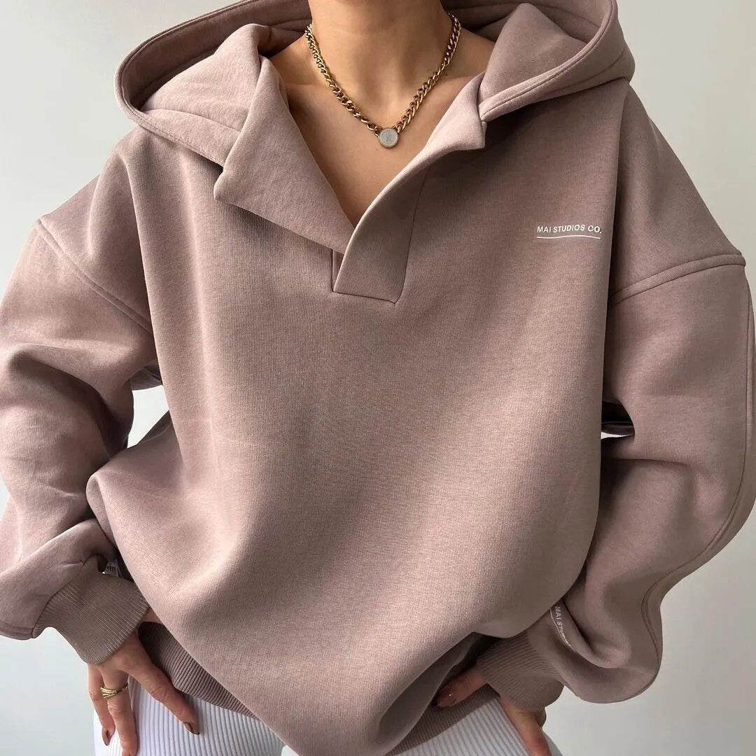 Saskia - Women's Long Oversized Hoodie - photo 1
