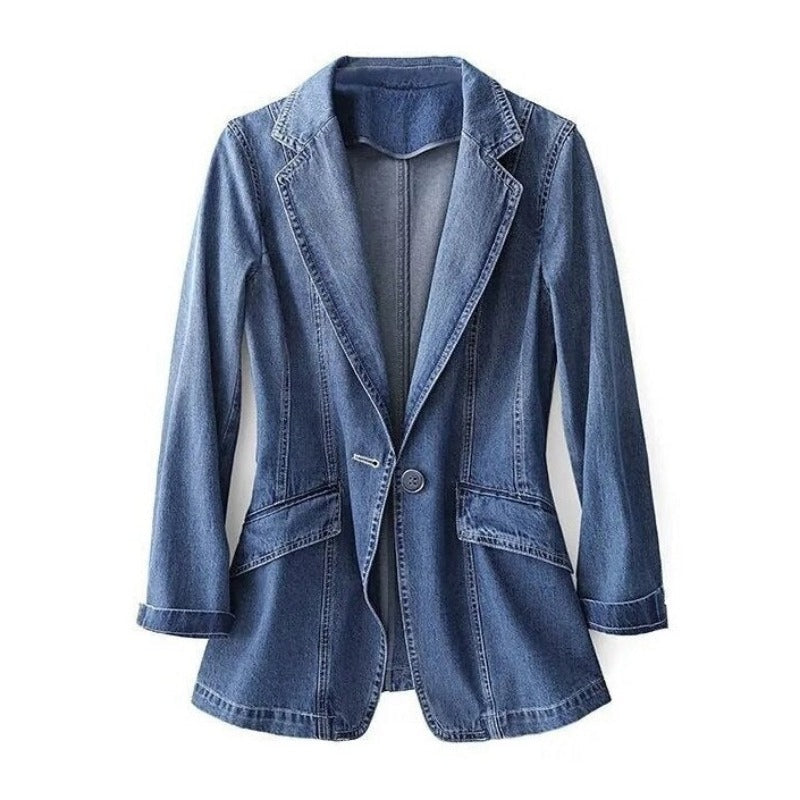 Katarina - Women's Denim Blazer - photo 1