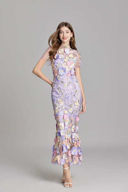 Saskia - Women's Sheath Maxi Sheer Dress - photo 15