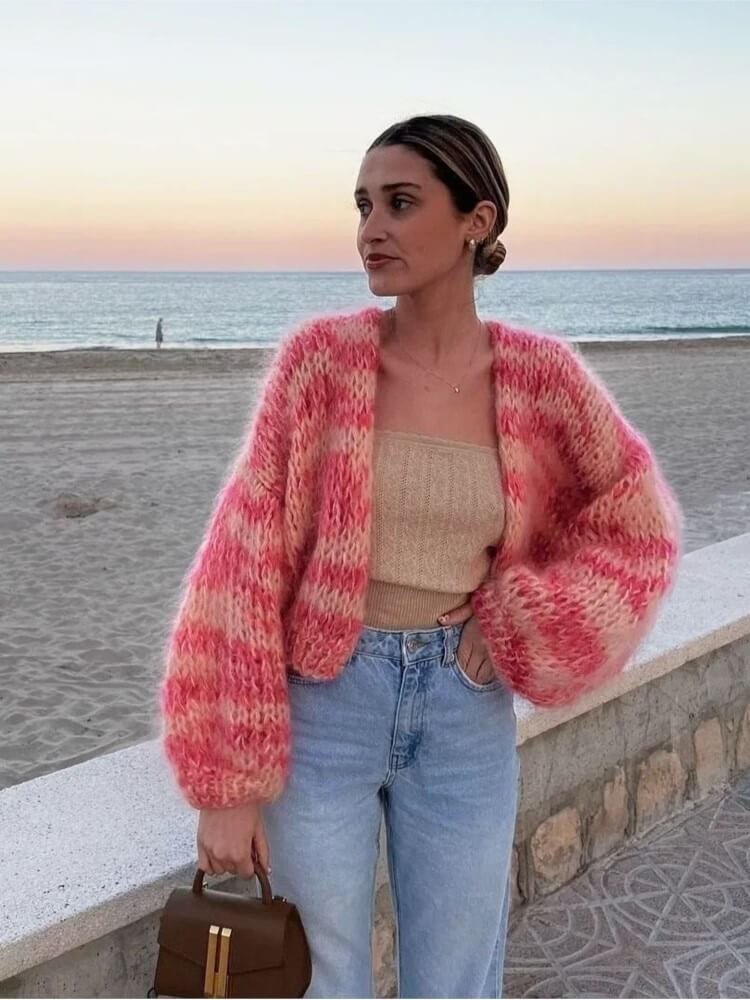 Seraphine - Women's Medium Crochet Sweater - photo 4