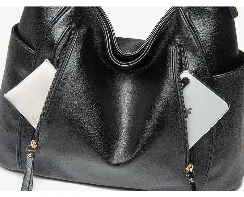 Perrine - Women's Leather Crossbody Strap Bag - photo 11