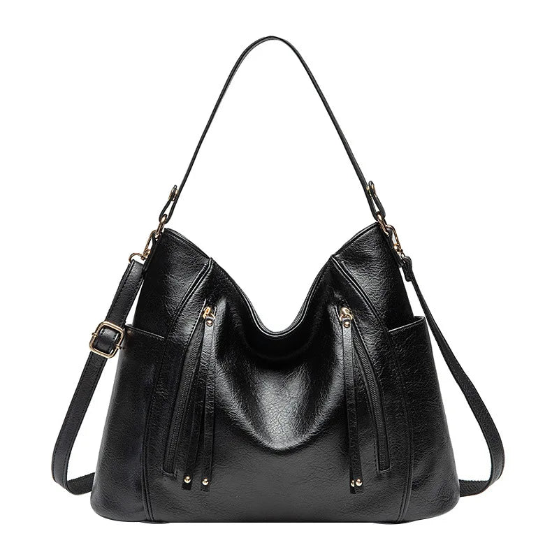Perrine - Women's Leather Crossbody Strap Bag - photo 9