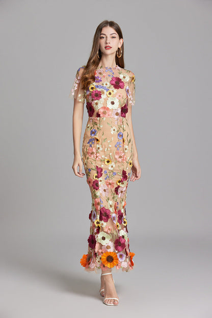 Saskia - Women's Sheath Maxi Sheer Dress - photo 10