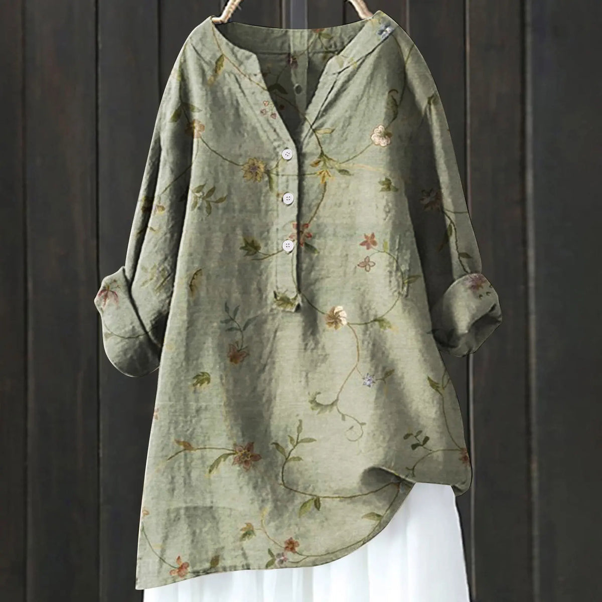 Women's Poppy – Chic Blouse with Floral Accents - photo 8