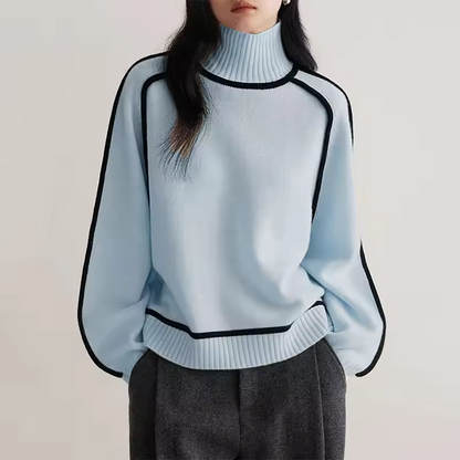 Marit - Women's Turtleneck Medium Sweater